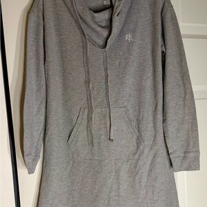 Ralph Lauren Heather Gray Cowl Neck Dress